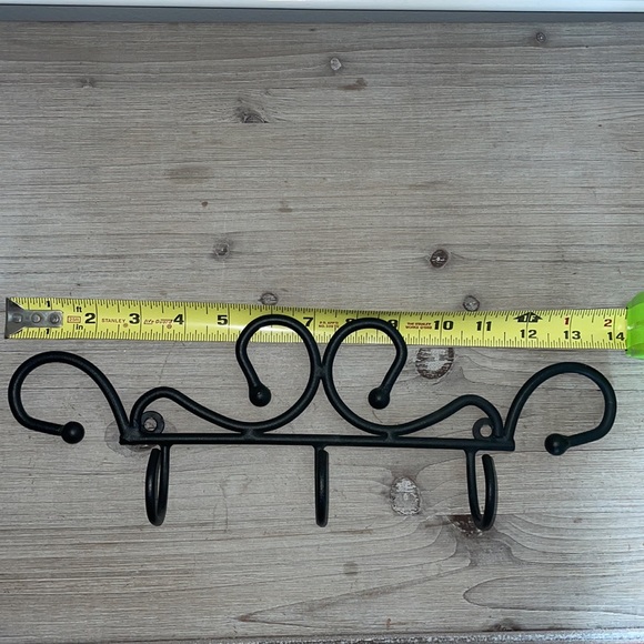 Decorative Scroll Wrought Iron Walk Hooks - Picture 3 of 4